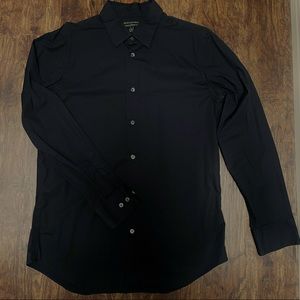 Black Slim Fit Banana Republic Button Down Shirt